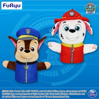 「日本空運景品」 日本正版 限定 汪汪隊立大功 阿奇 毛毛 手偶 玩具 手指 小孩 布偶 絨毛玩偶 娃娃 汪汪隊, 1個