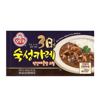 오뚜기 3일 숙성카레 고체카레 고형카레 약간매운맛 200g 2개