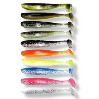 루어 웜 리얼 소프트베이트 민물 바다 루어미끼, 60개