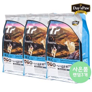 [데이스포] [펫 파라다이스]데이스포 테라픽 체중조절전용 1.36kg*3개 + [사은품증정] 알파독 사사미(180g) 16종 랜덤 3개증정 사료+간식, 1.36kg, 오리+닭고기, 3개