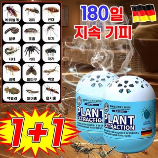 [독일기술] 1+1/2+2 벌레 퇴치 해충 퇴치 모기 기피 날파리 퇴치 초파리 없애는법 천연 벌레 퇴치 화장실 창문 하수구, 2개, 150g