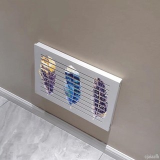 電箱 弱電箱 裝飾遮擋線盒 電表盒 配電箱 簡約 新中式 電表箱 免打孔, 1個, 狐貍B款右推拉,小小號40*30內尺寸31*20