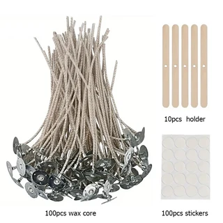 100% 면 캔들 심지-프리 왁스 심지 지속제 포함 3.54 인치 5.9 7.87 길이 DIY 공예 양초 만들기, 02 15cm