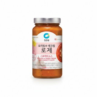 청정원 파스타소스 로제 600g 2개 + 토마토 600g 1개 + 스파게티면 500g 1개, 청정원 파스타소스, 로제, 600g, 2개 + 비스크로