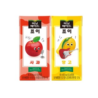 미닛메이드 조이 사과 195ml 32팩 + 조이 망고 195ml 32팩, 64개