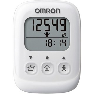 OMRON 歐姆龍 HJ325 健走計步器 大字體顯示 三色可選, 白, 1個