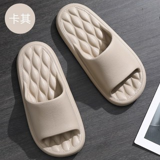 夏季拖鞋軟底夏天女式高級感情侶涼拖防滑家用厚底家居涼拖鞋批發, 10 cm, 卡其(超值新款):36-37(適合35-36)