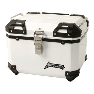 Astutain 阿斯圖坦 45L 塑合金烤漆機車後箱(白) - 機車後備箱/機車置物箱/機車行李箱, 白色