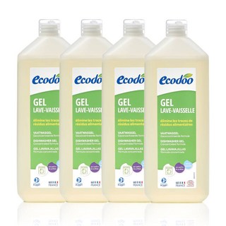 에코두 프랑스 식기세척기세제 액상형 1L, 4개