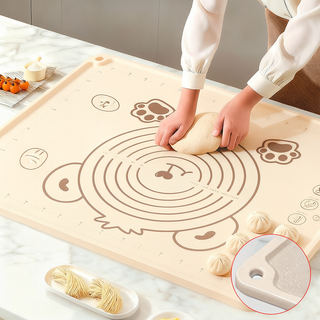 오토림 주방 실리콘 반죽매트 베이킹 요리용 미끄럼 방지 작업매트 50*70*0.5cm, 1개