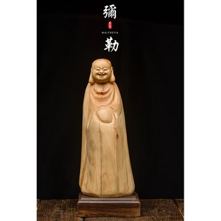 【太行山崖柏根雕】彌勒佛隨形根雕︱yb082崖柏木雕藝品