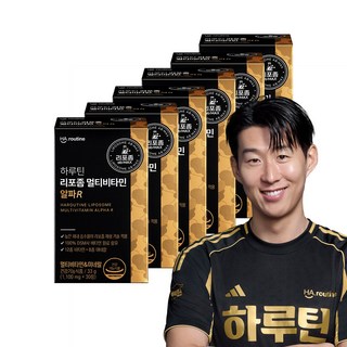 [하루틴] 리포좀 멀티비타민&미네랄 알파R 6박스, 6개, 30정