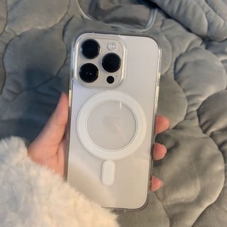 Magsafe 亞克力 手機殼 Phone 16 Pro Max / 15 Pro / 14 / 13 / 12 / 11 保護套, 1個, 透明亞克力【Magsafe磁吸殼】防摔/不易發黃蘋果14Plus