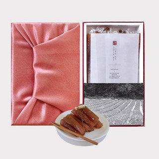 [고급 보자기포장 설 선물세트 특가] 마음담은 콩고물 도라지정과 설 명절 선물세트, 5개, 400g