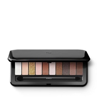 KIKO Milano Soft Nude Eyeshadow Palette 02 | With 10 Multi-Finish Eyeshadows: Pearly Matte And Me, 02 Warm Tones, 1개