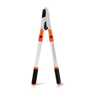 ZioBiz 特大號長度可調式棘輪修枝剪 橘色, 1個