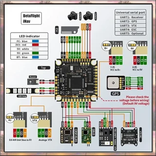 BAAZ HOT F722 V2 비행 제어 ICM42688 OSD 블랙 박스 컨트롤러 모델 항공기, 01 As Shown