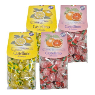 카스텔리모 포지타노 레몬 캔디 + 모로 오렌지 캔디, 4개, 200g