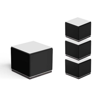 모락 가구 다리 높이 조절 탄소강 받침대 4개입 5CM, 1세트, 블랙