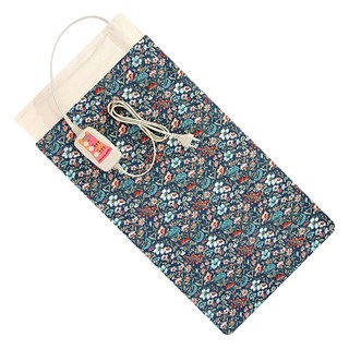 애슬라 황토 + 참숯 + 옥 전기 찜질기 JTB-3560, 플라워C형