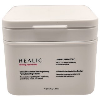 HEALIC 皙麗可 水潤亮白爽膚棉 保濕舒緩 溫和去角質, 70片, 1盒