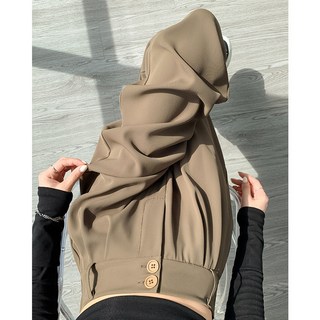 速賣通wish外貿闊腿西褲女春秋新款窄版直筒高腰垂感西裝褲子