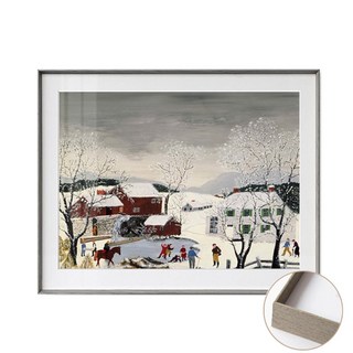 마벨인홈 북유럽풍 액자 인테리어 거실 탁상용 벽걸이 장식 프레임, 1개, 실버 그레이