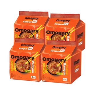 오모가리 김치찌개라면 봉지라면 150g, 16개