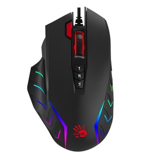 雙飛燕 J95智尊雙槍俠RGB彩漫鼠 A4辦公室滑鼠 彩漫燈效 人體工學設計