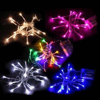 LED 재롱잔치 트리램프 피켓용 꼬마전구, A타입/20구/검정선/핑크색, 1개