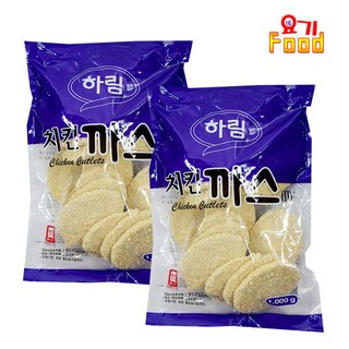 하림 치킨까스, 2개, 1kg