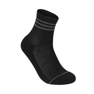 DASAMA 텐셀 하이크 크루 스포츠 등산 트레킹 하이킹 속건성 쿠션 기능성 양말, 1개, 블랙