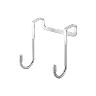 雙掛勾 掛鉤 S掛勾 櫃門掛勾 門後掛勾 衣櫃掛勾, 1個, 雙掛勾 小號