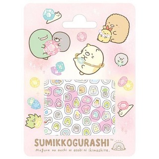 角落小夥伴指甲貼 角落生物迷你裝飾貼紙 恐龍筆記本美甲貼, 1個, 鼴鼠粉