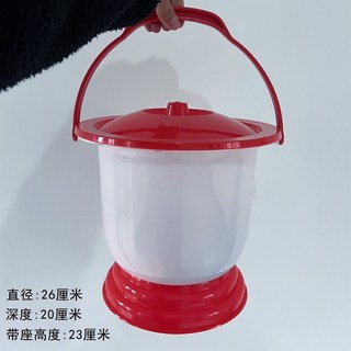 老年人馬桶 孕婦病人室內移動便盆 坐便器 床頭坐便椅 防滑帶蓋加厚坐便椅, 白色內桶【無坐凳只有一個小桶】, 1個