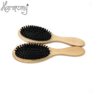 12pcs 전문 정전기 방지 헤어 브러시 패들 빗 escova de cabelo brosse a cheveux 진짜 야생 멧돼지 강모, 02 VARNISH COLOR