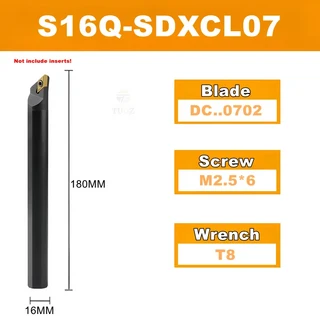 쿠쿠스토어 TUOZ SDJCR 내부 선삭 공구 홀더 S10K CNC 커터 바, 21 S1Q-SDXCL07