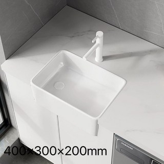 일상감각 도자기 싱크볼 미국식 605x405x200mm, 1개, 400x300x200mm