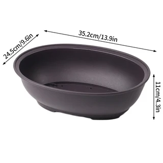 쿠쿠스토어 직사각형 식물 화분 야외 정원 꽃 다육 트레이 품, 08 B Oval M, 08 B Oval M