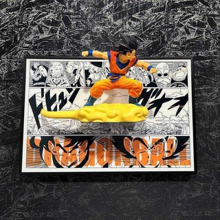 七龍珠悟空貝吉塔超級賽亞人立體畫，經典漫畫裝飾，動漫周邊收藏, 1個, 筋鬥雲悟空（27*40cm萬代款）