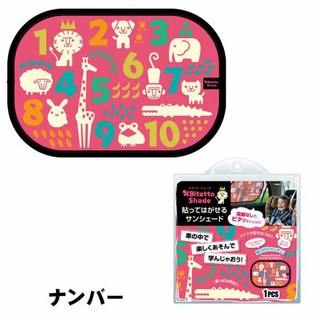 日本 Bitatto Shade 汽車遮陽板 不需吸盤黏貼 汽車/辦公室適用, 1個, 粉色