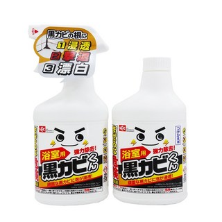 日本LEC 黑霉君 浴室用黑黴剋星 噴霧 400ML + 補充罐400ML 除霉清潔組合, 1個, 除霉泡泡噴霧