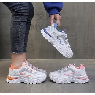 顯瘦個性風 韓妞必備 老爹鞋【快速出貨】厚底鞋 增高鞋 休閒鞋 運動鞋 小白鞋 透氣網 綁帶球鞋 韓版老爹鞋