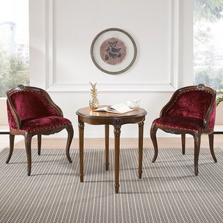 위건 원형탁자 엔틱 부부 러브테이블 세트