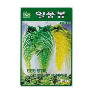 영농사 일품 봄배추 씨앗 500립 봄에 파종하는 배추씨, 5개