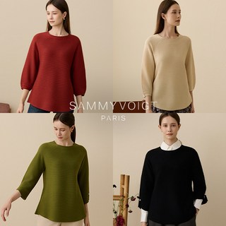 새미보이트 여성 쿨인견 세미 홀가 니트 4종