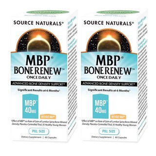 소스내츄럴스 MBP 본 리뉴 유단백추출물 우유단백질, 60정, 2개