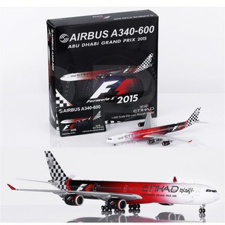 AIRBUS A340-600 模型 1/400 Etihad 2015 阿布達比大獎賽 飛機模型, 1個