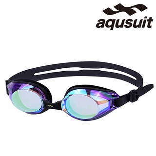 국내생산 아퀴스트 김서림방지 안티포그 미러코팅 물안경 성인 수경 TG-3000MR, 퍼플블랙(골드), 1개