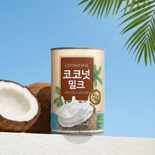 코코온 코코넛밀크 (요리용), 4개, 400ml